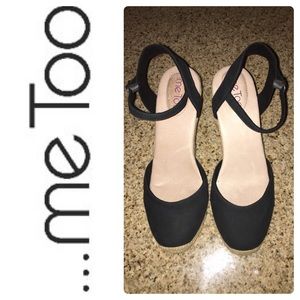 👠New Me Too Black Wedge